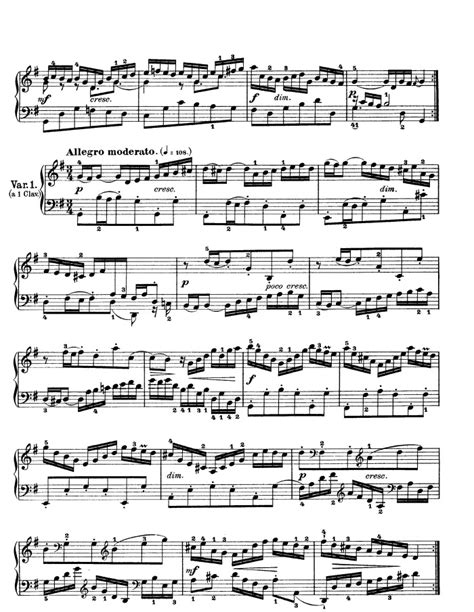 BWV 988 - Goldberg Variations free sheet music by Bach | Pianoshelf