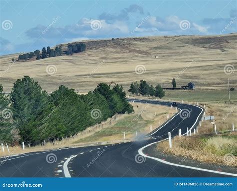 Australian Outback Road Trip Stock Photo - Image of hill, freeway ...