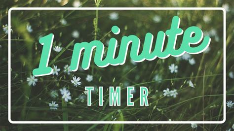 1 Minute Timer With Vintage Music - YouTube