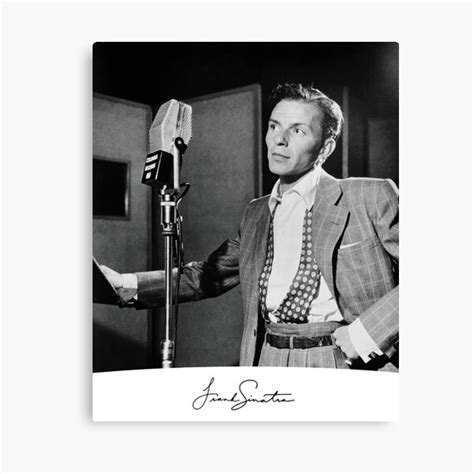 "Frank Sinatra Signature Portrait" Canvas Print for Sale by stayfree101 | Redbubble