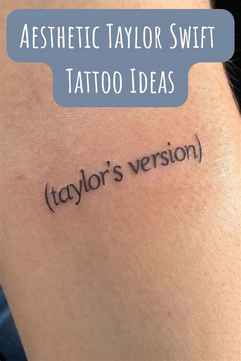 Fearless Tattoo Taylor Swift