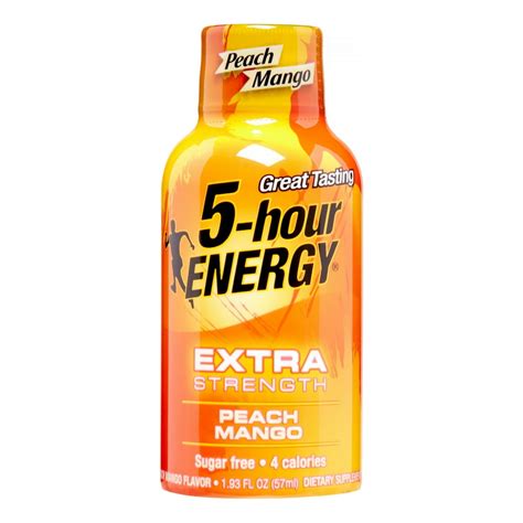 5-Hour Energy Extra Strength Energy Drink, Peach Mango, 1.93 Fl Oz, 12 Ct - Walmart.com ...