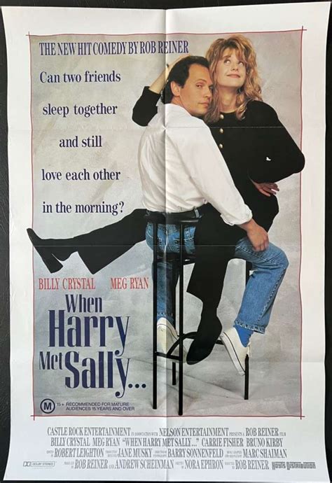 All About Movies - When Harry Met Sally Poster Original One Sheet 1989 Billy Crystal Meg Ryan Comedy