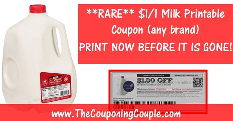 Milk Coupons Printable