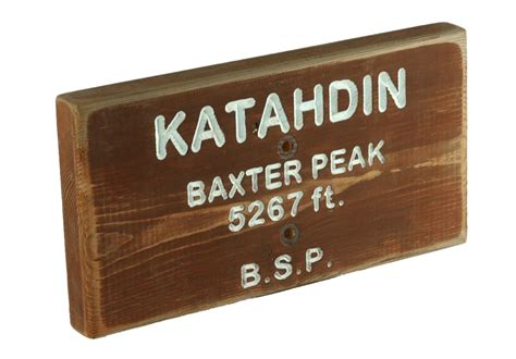 Katahdin Summit Series Themed Trail Signs