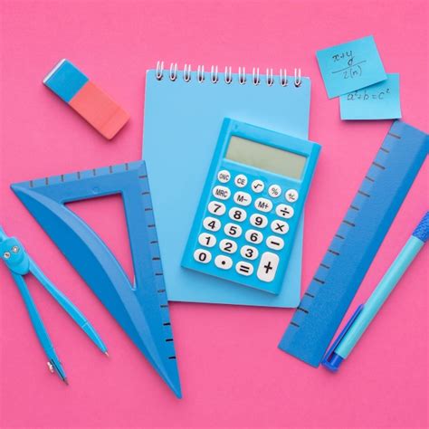 Premium Photo | Flat lay arrangement of school supplies