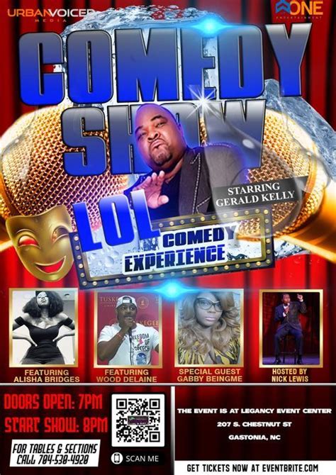 LOL Comedy Experience... $25/$40/$60 Tickets Available, Legacy Event ...