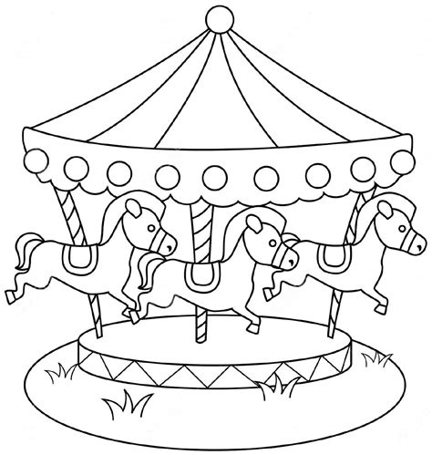 carousel coloring pages 9001171 high definition coloring carousel ...