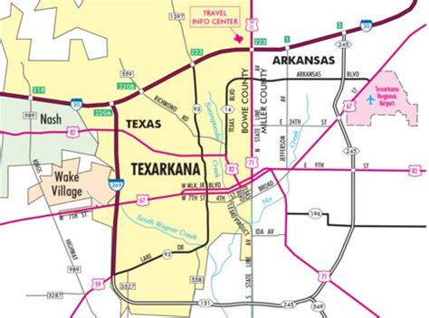 Highway Map of Texarkana - Texas by Avenza Systems Inc. | Avenza Maps