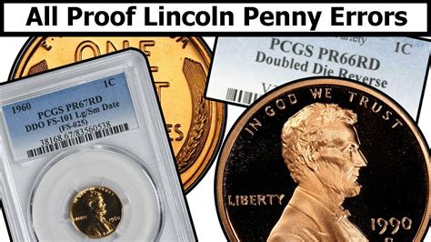 Proof Lincoln Penny Errors & Varieties Complete Guide - Values & Clear Explanation - YouTube