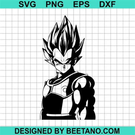 Vegeta Dragon Ball SVG, Vegeta Anime SVG, Dragon Ball SVG