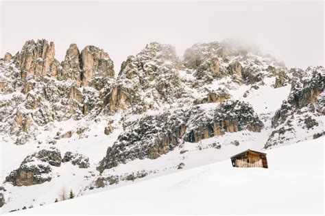 Dolomite Alps in Winter, Italy Stock Image - Image of mist, journey ...