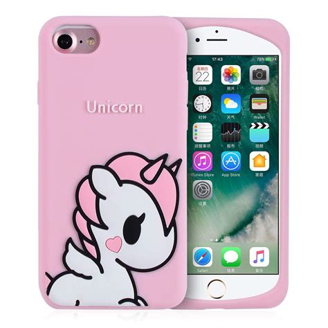 Joyleop Angel Unicorn Case for iPhone 6/6S Plus + Cover,Cute Kids Girls ...