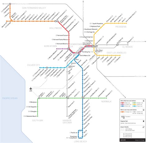 Los Angeles Metro Rail map | Transit map, Metro map, Subway map