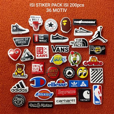 Jual STIKER PACK CLOTHING / HYPEBEAST ISI 200pcs BEST QUALITY | Shopee ...