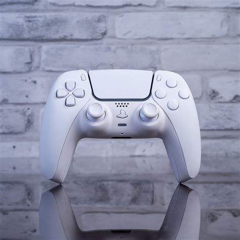 White PS5 Custom Controller White On White - GameTraderZero