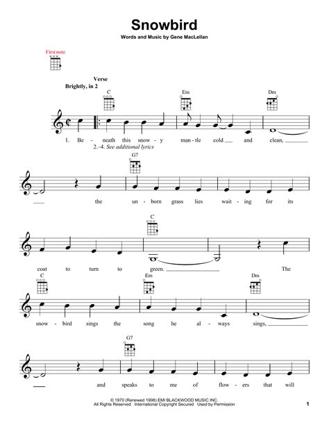 Elvis Presley Snowbird Sheet Music Notes, Chords | Sheet music notes, Lyrics and chords, Sheet music