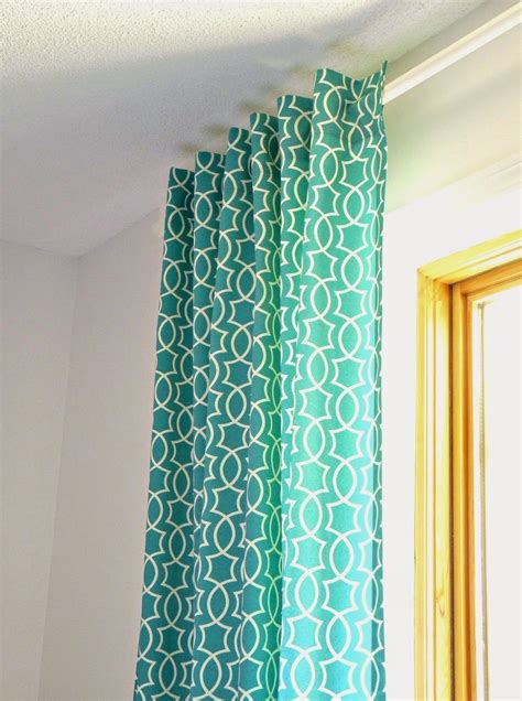 DIY Back Tab Curtain Tutorial - Dans le Lakehouse | Tab curtains, Tab curtains diy, No sew curtains