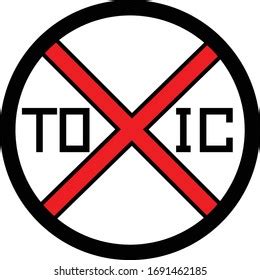 Toxic Logo Icon Symbol Sticker Tattoo Stock Vector (Royalty Free ...