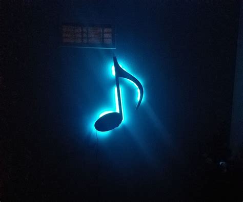 LED Backlit Music Note Interior Projects, Music Notes, Woodworking, Wall Hanging, Neon Signs ...