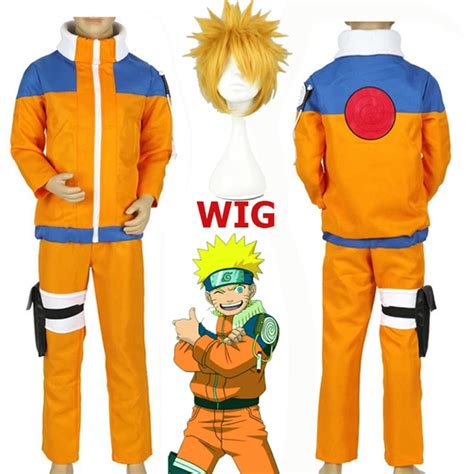 Kids Naruto Cosplay Costumes Anime Naruto Uzumaki Outfit For Boys Show ...