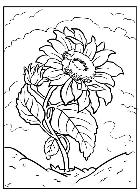 Sunflower coloring pages - ColoringLib