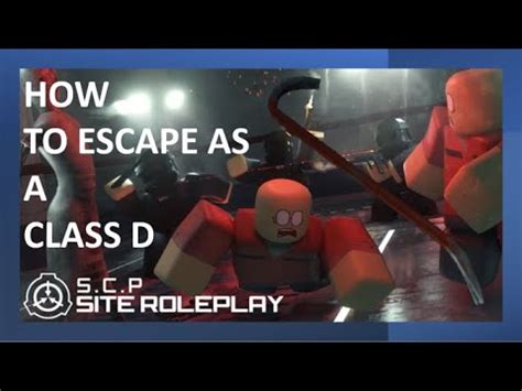 How to escape as a class D - SCP site roleplay - Roblox - YouTube