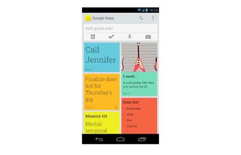 Google Keep app arrives for quick note taking, jotting tasks