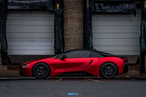 One Of A Kind: BMW i8 in Frozen Red Satin Conform Chrome | Bmw i8, Bmw, Bmw models