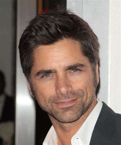 John Stamos Short Straight Dark Brunette Hairstyle