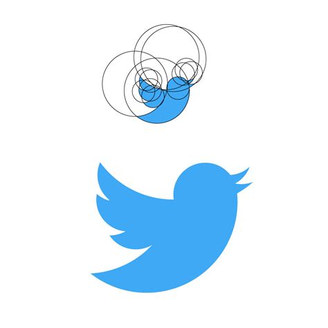 logo twitter en illustrator