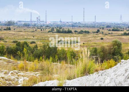 Production of CO2 Carbon dioxide by the industrial factories. Environmental pollution and global ...