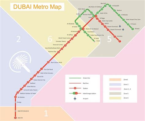 DUBAI METRO MAP | Metro Map in Dubai