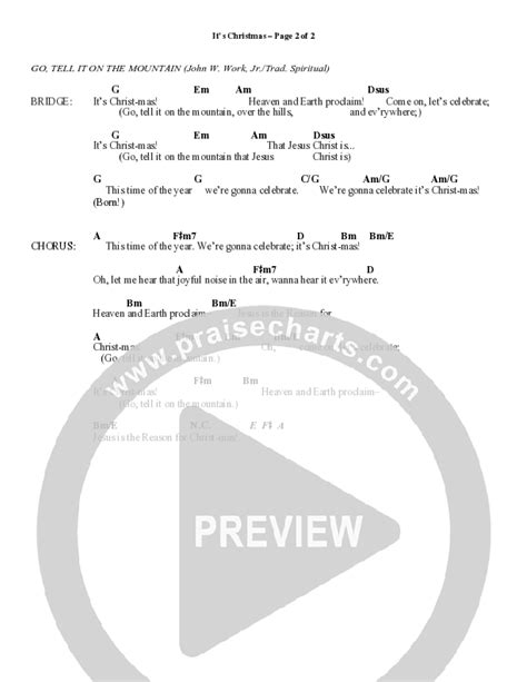 It's Christmas (Choral Anthem SATB) Chords PDF (Word Music Choral / Arr. Daniel Semsen ...