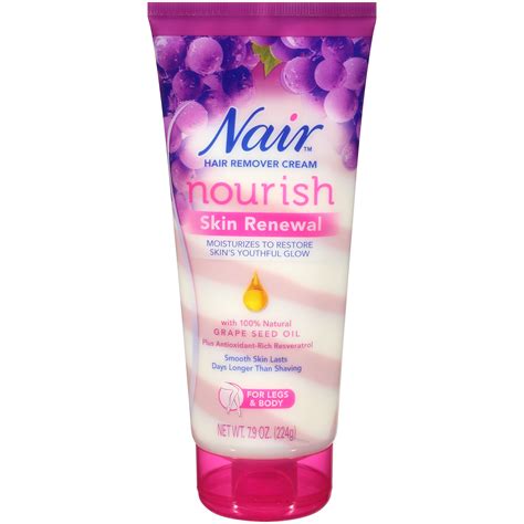 Nair Hair Remover Nourish Skin Renewal Hair Remover Cream, 7.9 oz ...