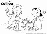 Activities  Caillou Coloring Pages Colouring sketch template