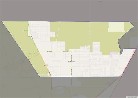 Map of Chaparral CDP