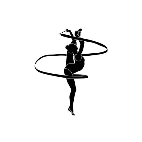 Rhythmic Gymnastics Ribbon 26145466 Vector Art at Vecteezy