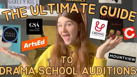 The ULTIMATE Guide To DRAMA SCHOOL AUDITIONS! (Tips, Tricks + More ...