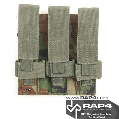 MOLLE Triple MP5 Magazine Pouch (Woodland) Clearance Item – MCS