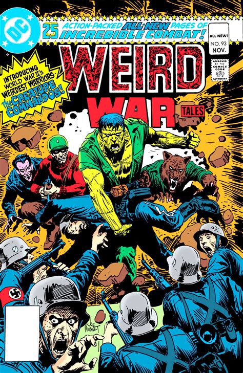 Weird War Tales #93 - The Creature Commandos! - Cover Art by Joe Kubert | Comic book covers ...