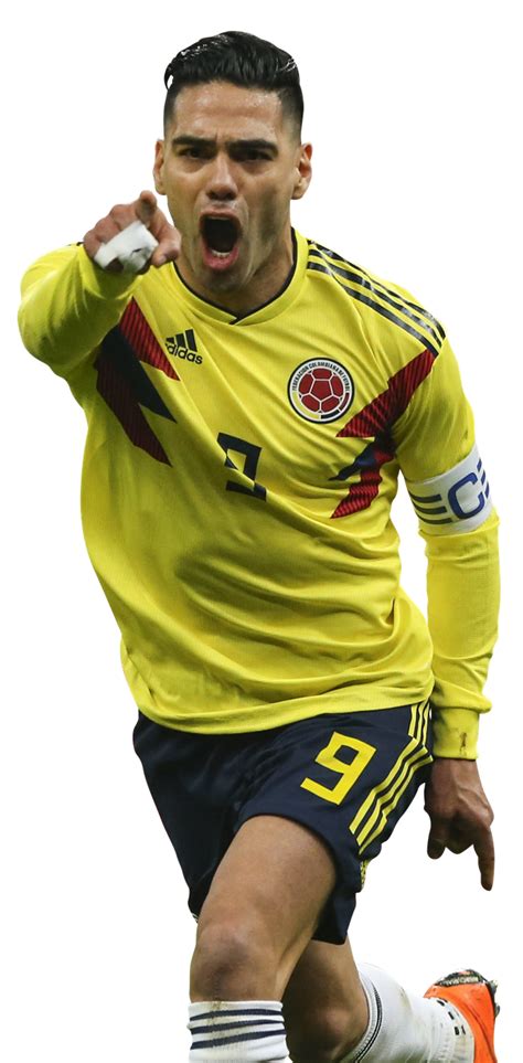 Radamel Falcao Colombia football render - FootyRenders