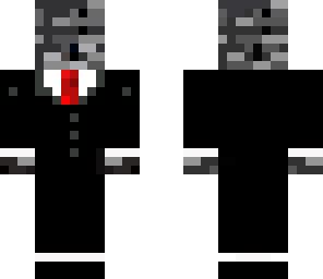 Bedrock Guy In a suit | Minecraft Skin