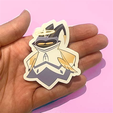 Hazbin Hotel Flat Squished Adam Sticker - Etsy