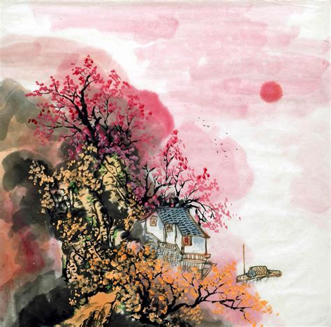 Chinese Watercolor Landscape Paintings at PaintingValley.com | Explore collection of Chinese ...