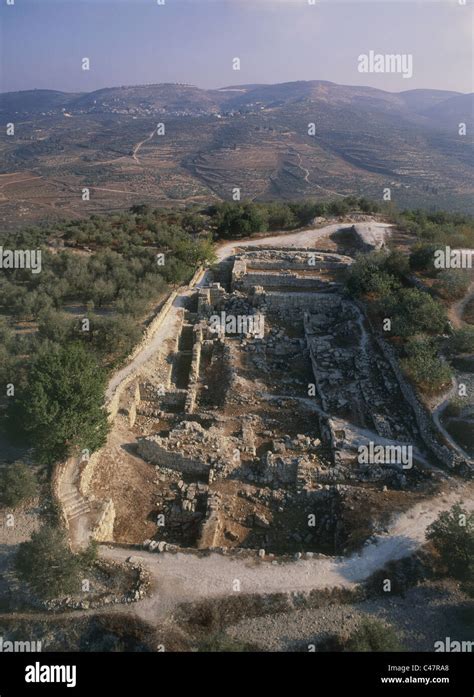 Aerial view of biblical Samaria Stock Photo - Alamy