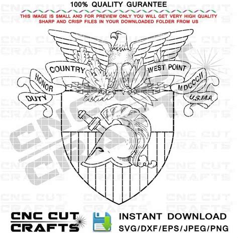 United States Military Academy West Point Logo Vector Svg Dxf - Etsy