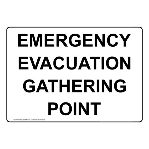 Muster Point Sign - Emergency Evacuation Gathering Point