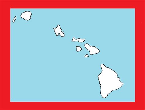 Hawaii Blank Outline Map Large Printable And Standard - vrogue.co