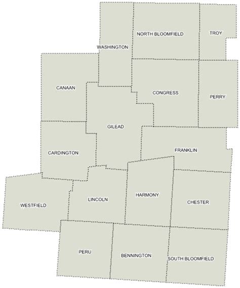 Map Of Morrow County Ohio - Bell Marika